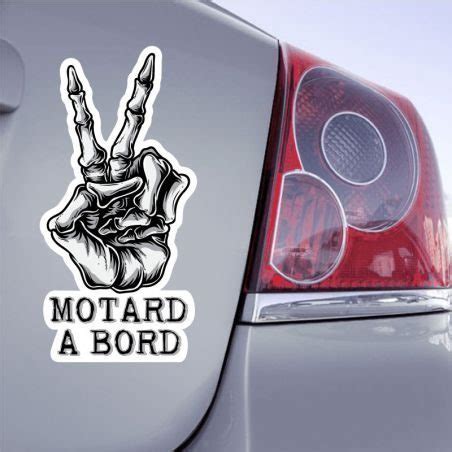 Autocollant Motard Bord Skull Zonestickers