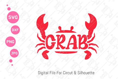 Crab SVG Crab Monogram Frame SVG Graphic By FoxGrafy Creative Fabrica