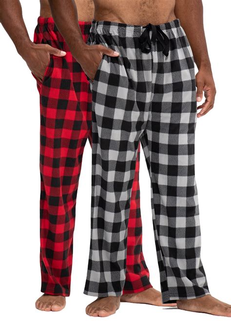 Devops Mens Buffalo Plaid Plush Fleece Pajama Pants Sleepwear X Large