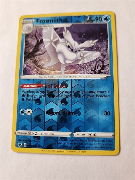 Pok Mon Tcg Frosmoth Sword Shield Base Set Reverse Holo Promo