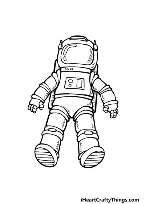 Astronaut Drawing How To Draw An Astronaut Step By Step