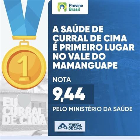 Saúde de Curral de Cima ocupa primeiro lugar do Vale do Mamanguape nos