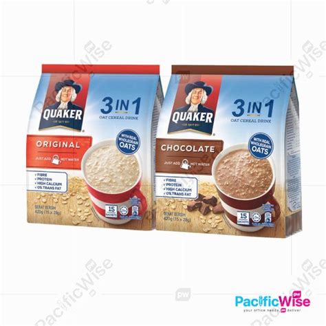 Quaker Oat Cereal Drink 3 In 1 28g X 15sachet