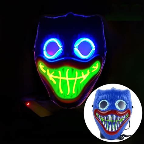 Masque Halloween LED Poppy Playtime Huggy Wuggy Masque Adulte Enfant