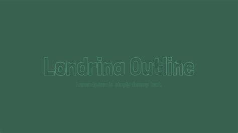 Londrina Outline Font : Download Free for Desktop & Webfont