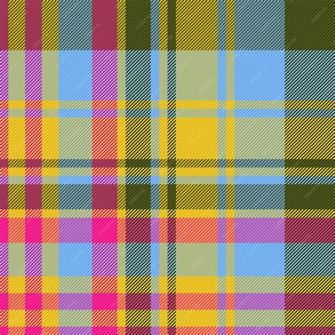 Premium Vector Check Textile Texture Vector Fabric Pattern Background Plaid Tartan Seamless