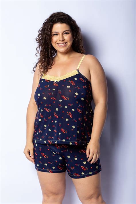 Comprar Baby Doll Plus Estampado Eliane Lingerie