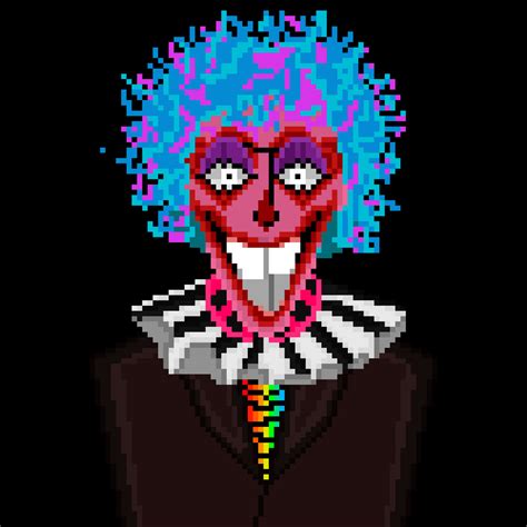 Blah Blah The Clown Pixel Art By Ponythedum On Deviantart