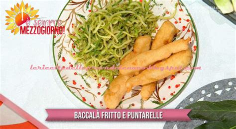 Baccalà fritto con puntarelle ricetta Gian Piero Fava da E sempre