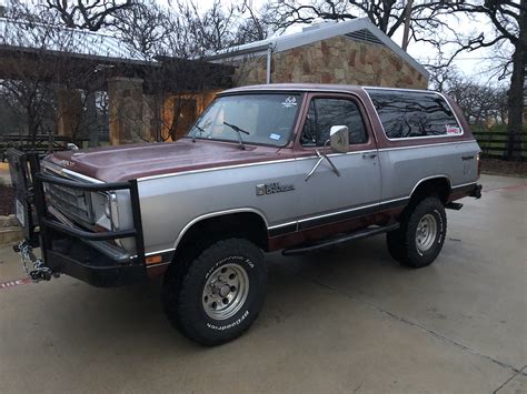 1985 Dodge Ramcharger Aw 100 4wd For Sale Near Colleyville Texas 76034