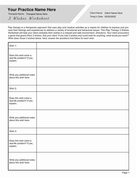 Play Therapy Worksheets Bundle PDF Templates TherapyByPro