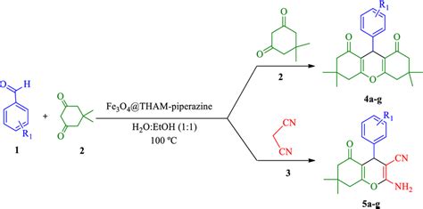 Fe3o4tham Piperazine Catalyzed One Pot Synthesis Of Download