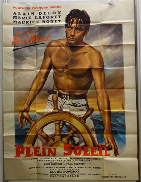 Plein Soleil Purple Noon Original Release Large French Movie Poster