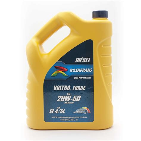 Aceite Motor DiÃ©sel Multigrado Roshfrans Voltro Force 20w 50 5 L