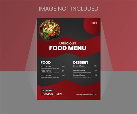 Premium Vector Food Menu Design Vector Template For Restaurant