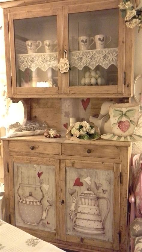 Credenza Vecchia Rielaborata Shabby Chic Kitchen Furniture Makeover