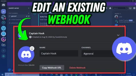 How Do I Edit An Existing Webhook Embeds With Discohook Youtube