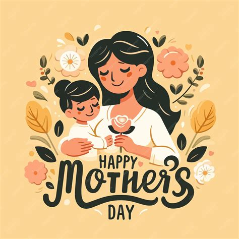 Premium Vector Happy Mothers Day Background Design