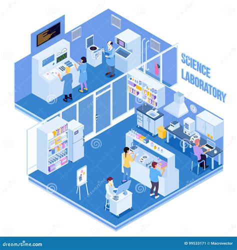 Ejemplo Isom Trico Del Laboratorio De Ciencia Ilustraci N Del Vector