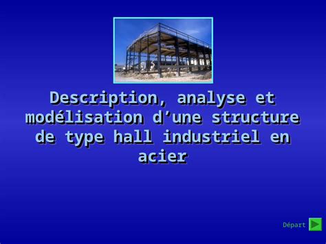 PPT Départ Description analyse et modélisation dune structure de