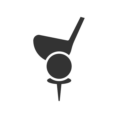 Icono De Golf Bola Y Putter Ilustraci N S Mbolo Vector De Golf Vector