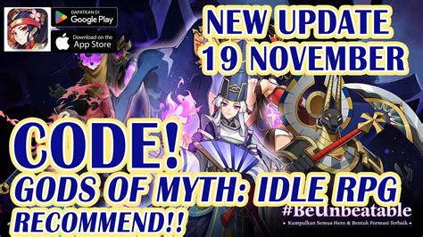 NEW UPDATE GODS OF MYTH IDLE RPG 4 GIFTCODES REDEEM CODE HOW TO