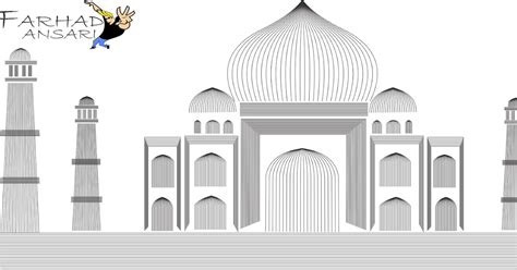 The Taj Mahal Coreldraw