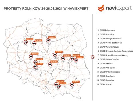 Protest rolników AgroUnii gdzie będą blokady dróg w Polsce