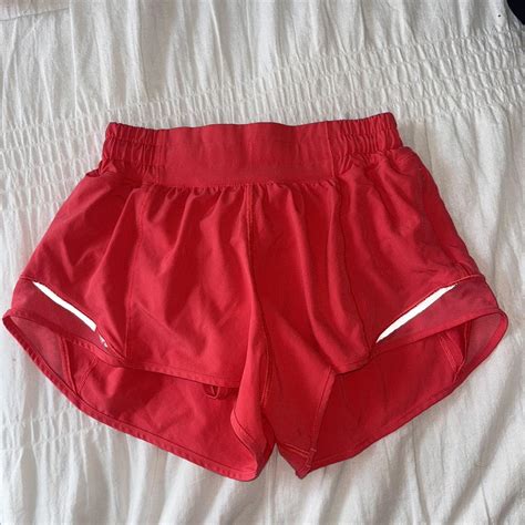 Glaze Pink Hotty Hot Low Rise Lined Lululemon Depop