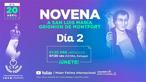 Día 2 Novena a San Luis María Grignion de Montfort YouTube