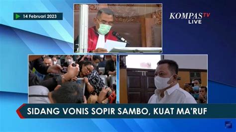 BREAKING NEWS Kuat Maruf Divonis 15 Tahun Penjara Tribuntoraja