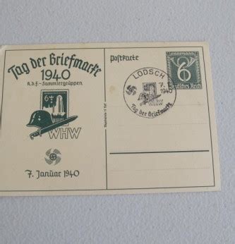 Third Reich Commemorative Postcard For Postage Stamp Day Item