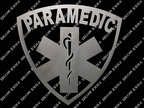 First Responder Metal Wall Art In Metal Signs Paramedic Steel