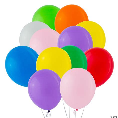 Bulk Standard Color 11" Latex Balloons | Oriental Trading