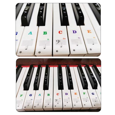 Buy Keyboard Stickers Gobesty Piano Key Stickers Music Piano Keyboard