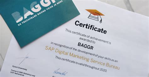 Msb Certificaat Voor Sap Partners Is Binnen Baggr