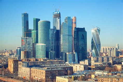 View of Moscow and Business Center Moscow-City. Russia, Moscow ...