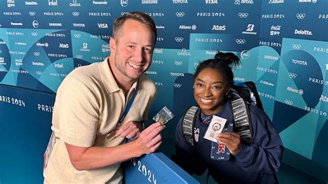 Paris 2024 Olympics I Traded Pins With Simone Biles