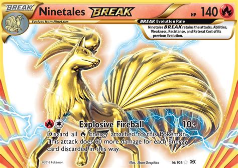 Ninetales Break 16 108 XY Evolutions Holo Rare Gogi Collectables