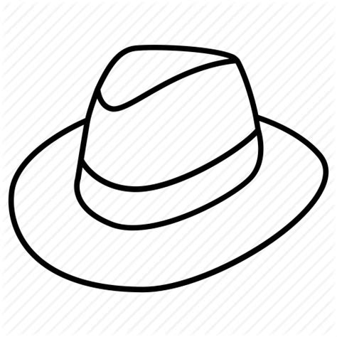 Fedora Hat Drawing | Free download on ClipArtMag