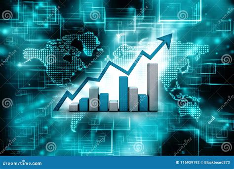 Grafico Commerciale Della Rappresentazione 3d E Documenti Concetto Di Successo Del Mercato