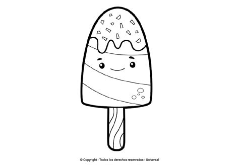 Los Mejores Dibujos De Helados Para Colorear Todo Para Colorear