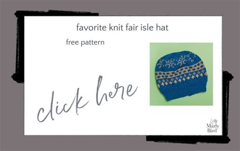 53 Free Knit Fair Isle Accessory Patterns Marly Bird