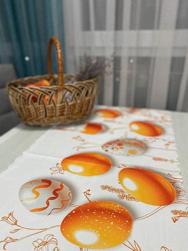 Купить Хлопковая пасхальная скатерть дорожка, цена 295 грн — Prom.ua ...