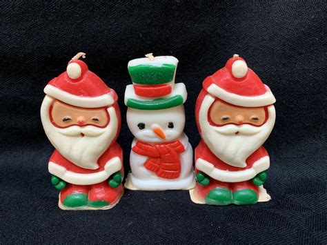 Vintage Christmas Candles Christmas Ornaments Novelty Candles Cari