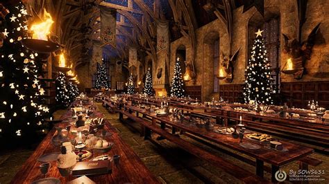 Pottermore Background Great Hall At Christmas Backgrounds Hogwarts