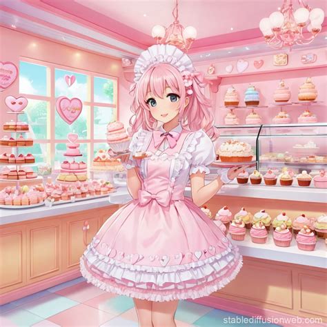Dreamy Japanese Cafe With Pastel Pink Theme Stable Diffusion Online