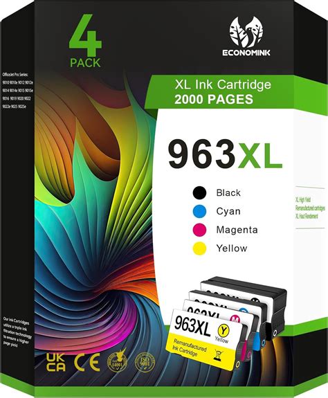 Economink Xl Pack Of Replacement Ink Cartridges For Hp Xl For