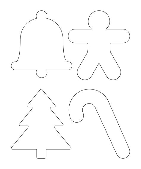 Christmas Shapes Template Free Pdf Printables Printablee