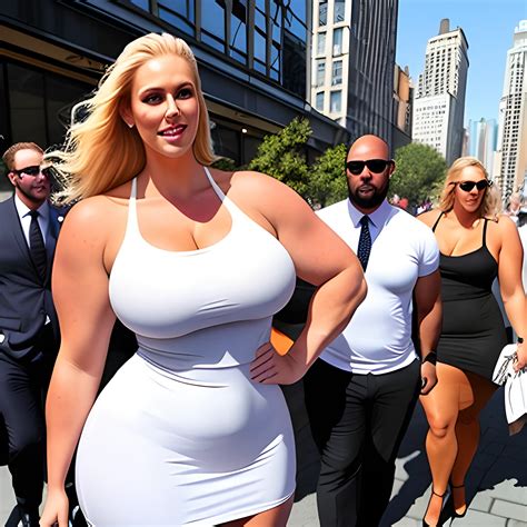 Huge Tall Plus Size Muscular Sweet Blonde Girl In Tight Short Dr